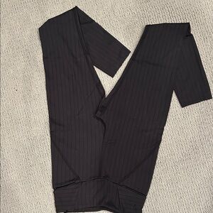 ALO Yoga Black Pinstripe Leggings